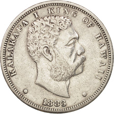 Hawaii, Kalakaua I, Dollar, Akahi Dala, 1883, Argent, KM:7