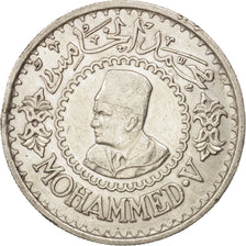 Marokko, Mohammed V, 500 Francs, 1956, Silber, KM:54