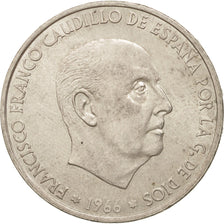 Spain, Caudillo, 100 Pesetas, 1966, Madrid, Silver, KM:797
