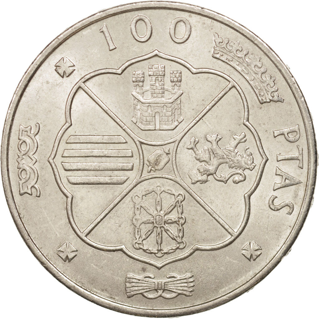 Spain, Caudillo, 100 Pesetas, 1966, Madrid, Silver, KM:797