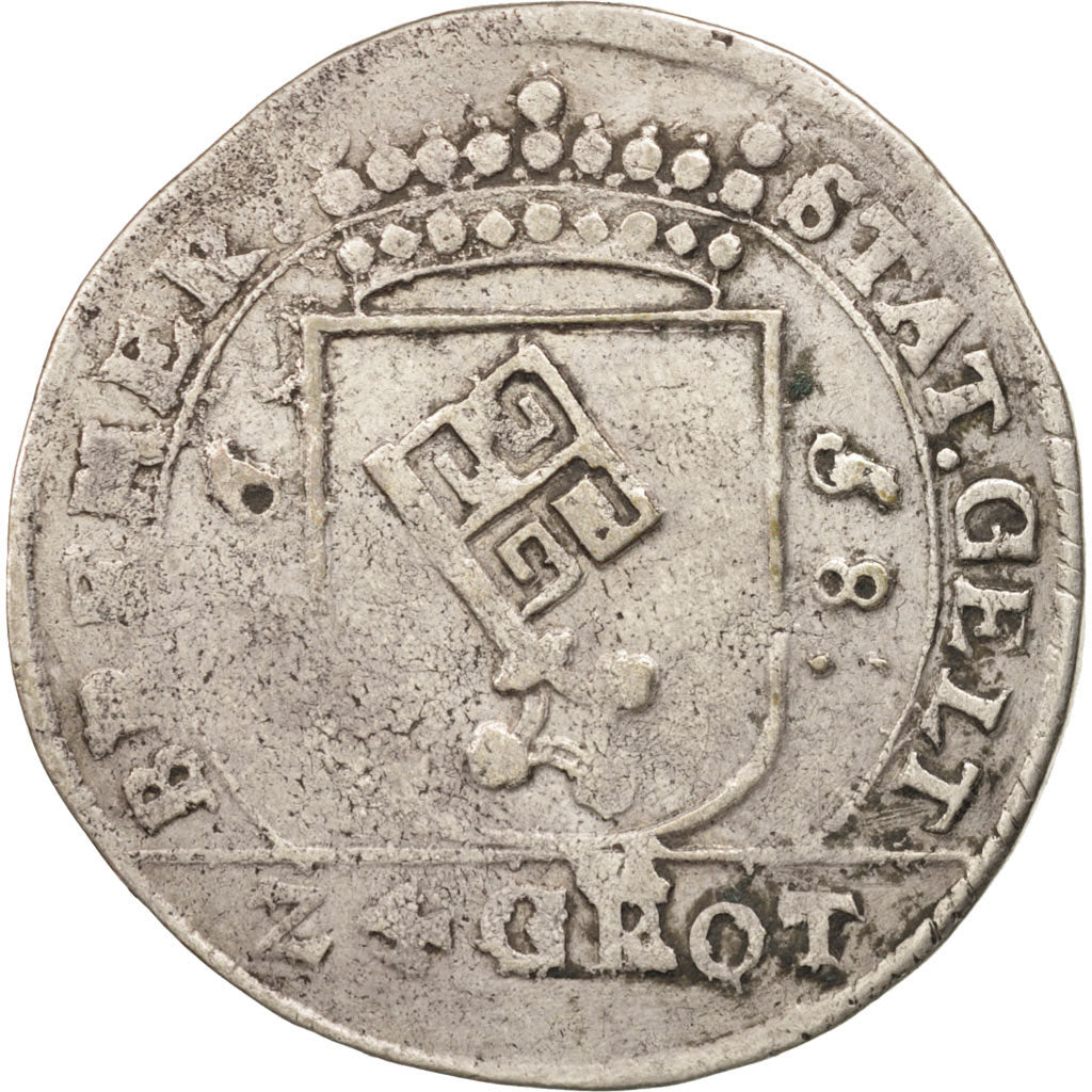 German States, BREMEN, 24 Grote, 1/3 Thaler, 1658, KM:124.1