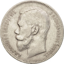 Russia, Nicholas II, Rouble, 1897, St. Petersburg, Silver, KM:59.3