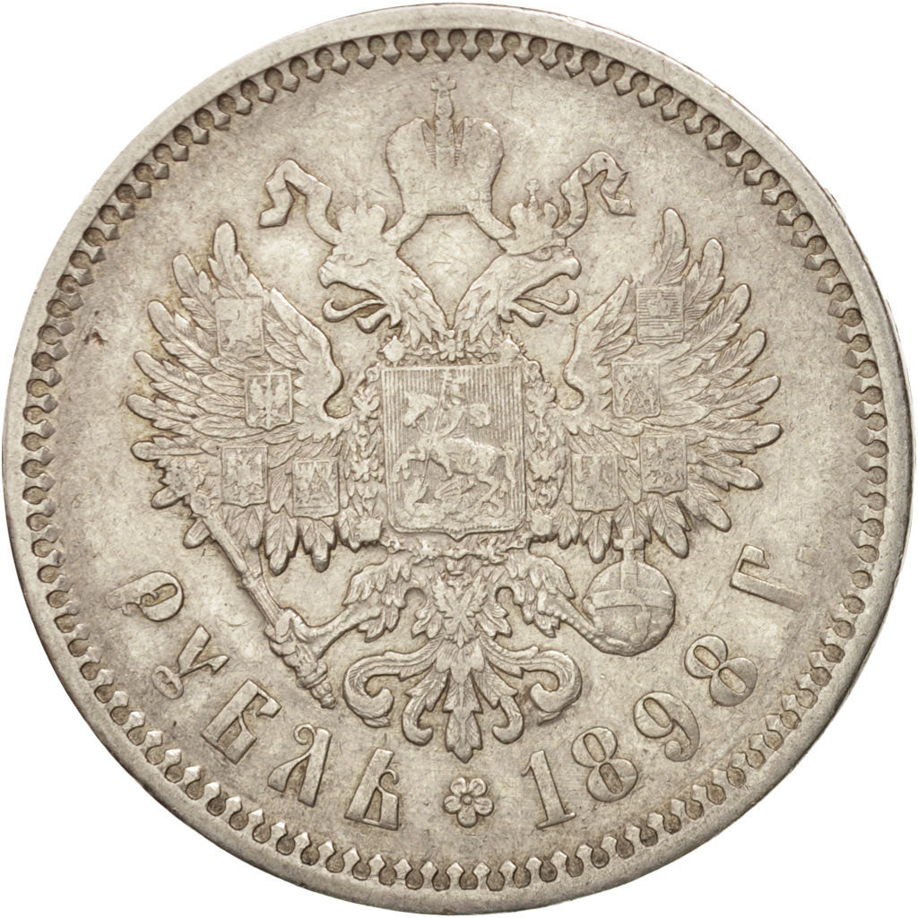 Russia, Nicholas II, Rouble, 1898, St. Petersburg, Silver, KM:59.3