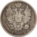 Moneda, Rusia, Alexander I, 20 Kopeks, 1819, St. Petersburg, BC+, Plata, KM:128