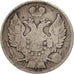 Russia, Nicholas I, 20 Kopeks, 1838, St. Petersburg, Silver, KM:165