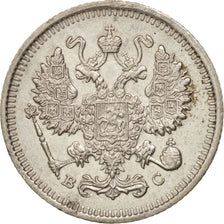 Russia, Nicholas II, 10 Kopeks, 1915, Petrograd, Silver, KM:20a.3