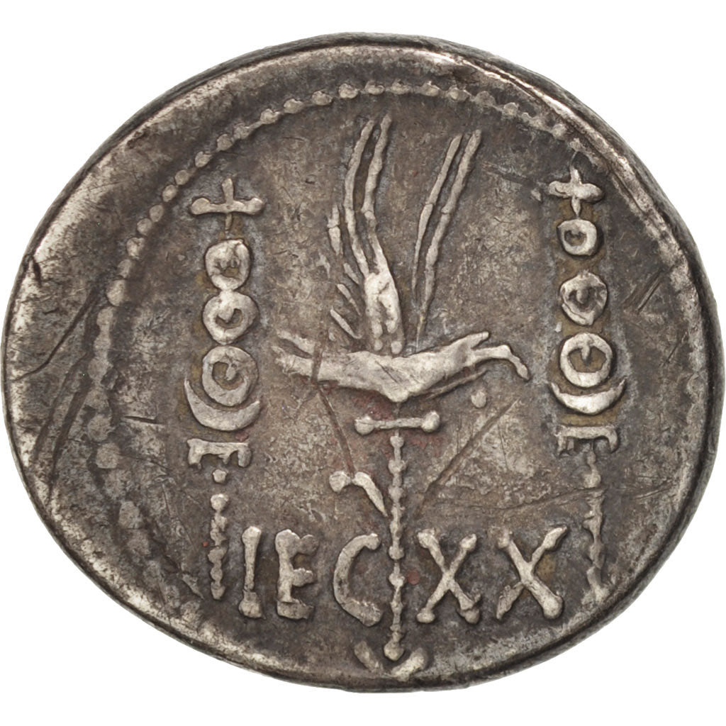 Marc Antony, Legionary Denarius, 32-31 BC, Patrae Mint, XX Legion, Sear 380