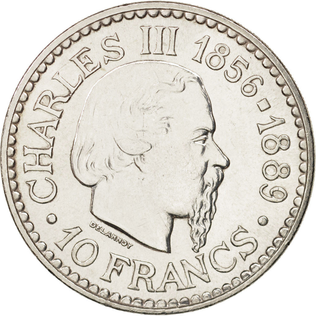 Monaco, Rainier III, 10 Francs, 1966, Silber, KM:146
