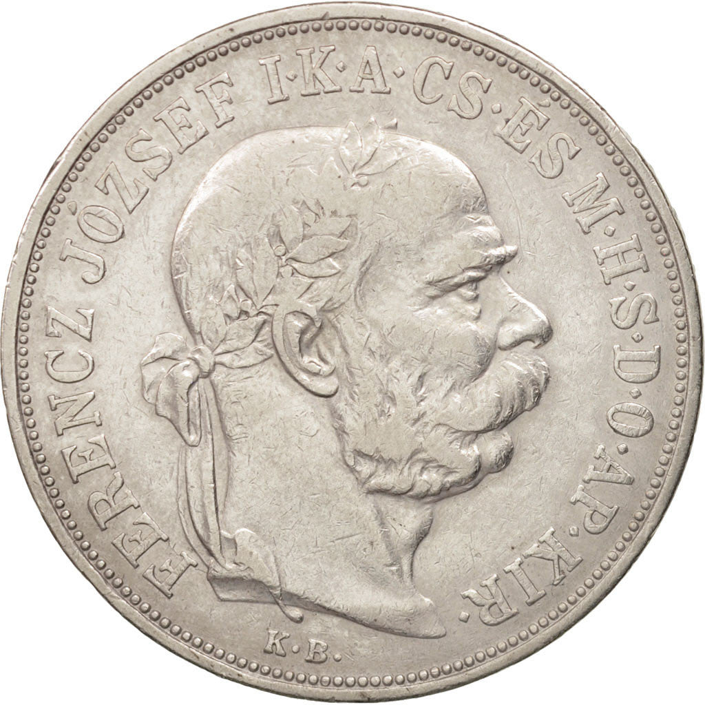 Hungary, Franz Joseph I, 5 Korona, 1900, Kormoczbanya, Silver, KM:488