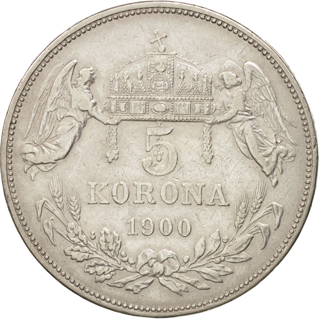 Hungary, Franz Joseph I, 5 Korona, 1900, Kormoczbanya, Silver, KM:488