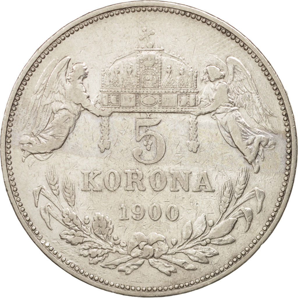 Ungarn, Franz Joseph I, 5 Korona, 1900, Kormoczbanya, Silver, KM:488