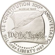 United States, Dollar, 1987, San Francisco, US Constitution, Silver, KM:220