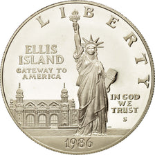 United States, Dollar, 1986, San Francisco, Liberty, Silver, KM:214