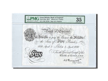 Banknote, Great Britain, 5 Pounds, 1936, 1936-4-3, KM:335a, graded, PMG