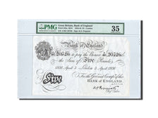Billete, 5 Pounds, 1936, Gran Bretaña, KM:335a, 1936-4-3, graded, PMG