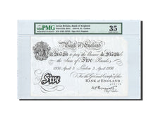 Billet, Grande-Bretagne, 5 Pounds, 1936, 1936-4-3, KM:335a, Gradée, PMG