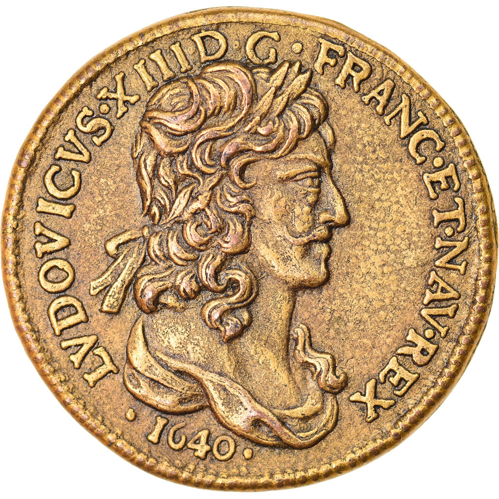 France, Token, Collection BP, Dix Louis, Louis XIII, History, AU(55-58), Copper