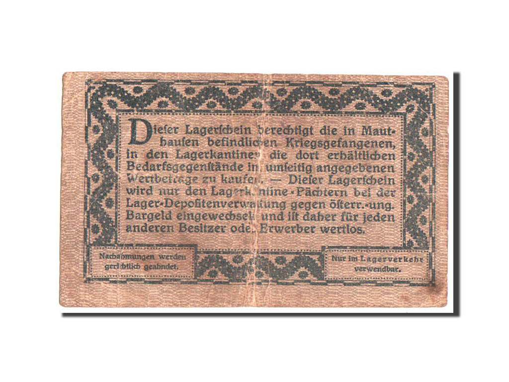 Austria, Mauthausen, Camp Currency, 5 Kronen, 1918, Pick UNL