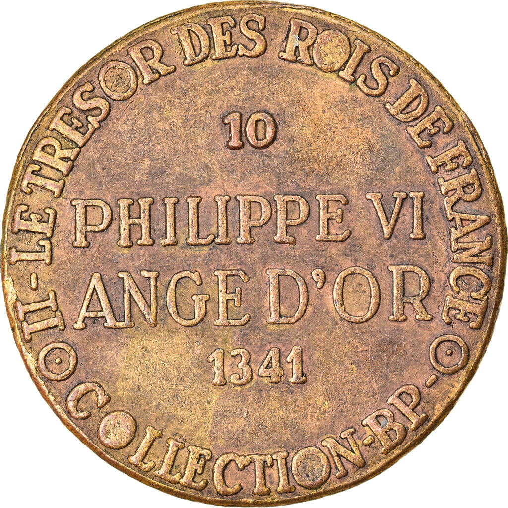 France, Jeton, Collection BP, Ange d'Or, Philippe VI, History, SUP, Cuivre