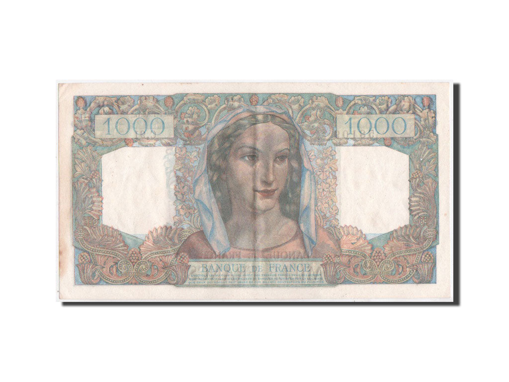 Banknote, France, 1000 Francs, 1945, 1945-7-12, AU(55-58), Fayette:41.6, KM:130a