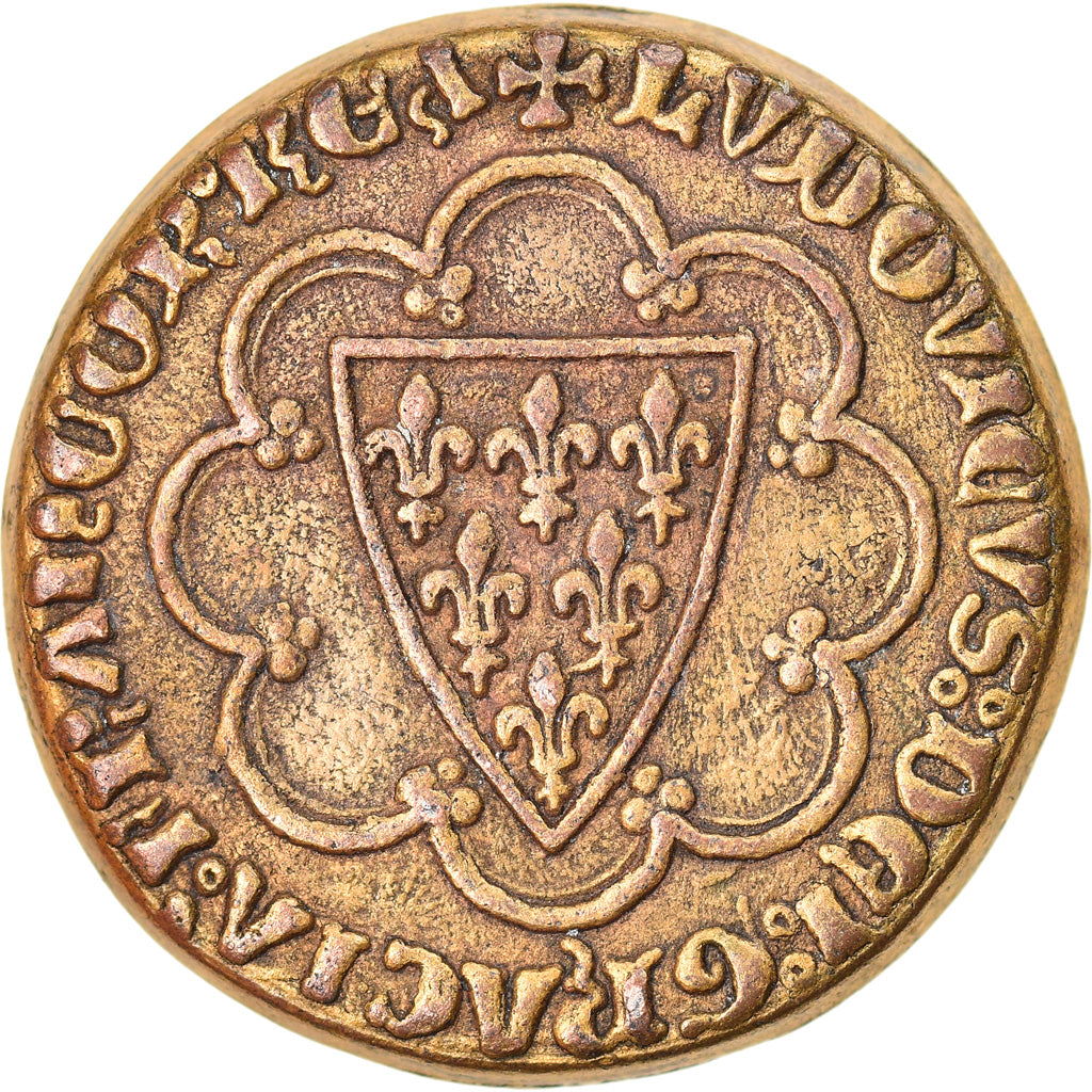 France, Token, Collection BP, Ecu d'Or Saint-Louis, History, AU(55-58), Copper