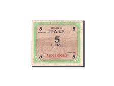Italy, Allied Military Currency, 5 Lire, 1943, KM:M12b