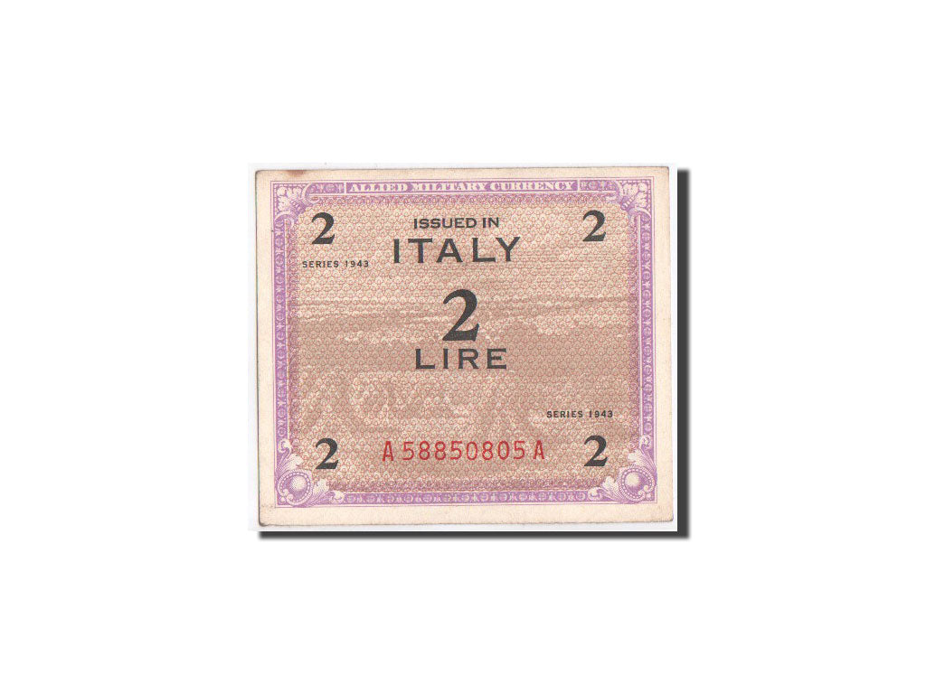 Italie, Emission des alliés, 2 Lire, 1943, KM:M11a
