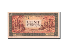 FRENCH INDO-CHINA, 100 Piastres, 1945, Serie A, KM:73
