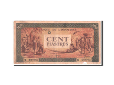 Biljet, FRANS INDO-CHINA, 100 Piastres, 1945, Undated, KM:73, TB+