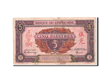 FRENCH INDO-CHINA, 5 Piastres, 1943, KM:64