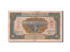 FRENCH INDO-CHINA, 5 Piastres, 1943, KM:62b
