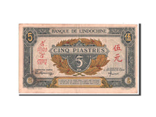 FRENCH INDO-CHINA, 5 Piastres, 1943, KM:62a