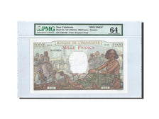 Banknot, Nowa Kaledonia, 1000 Francs, 1938, Undated, KM:43s, gradacja, PMG