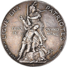 France, Token, Ligue des Patriotes, History, 1882, Mercié, AU(55-58), Silver