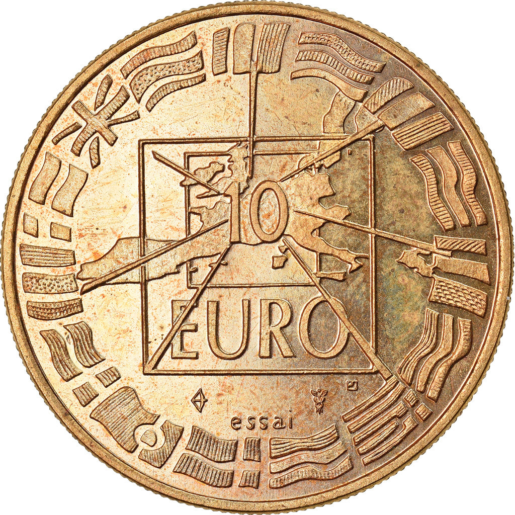 Frankrijk, Medaille, 10 Euro, Football, Sports & leisure, 1998, PR, Copper Gilt