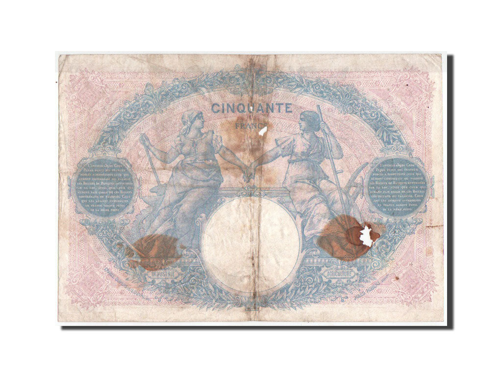 Biljet, Frankrijk, 50 Francs, 1923, 14.06.1923, B, Fayette:14.36, KM:64g