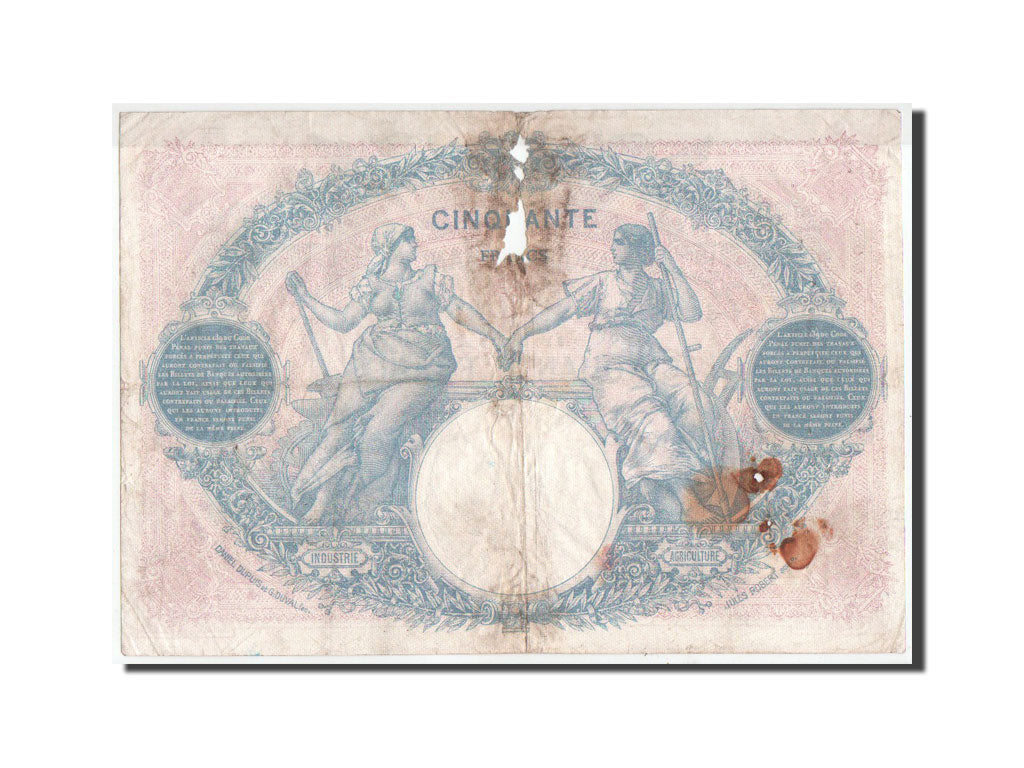 Geldschein, Frankreich, 50 Francs, 1923, 29.01.1923, SGE, Fayette:14.36, KM:64g