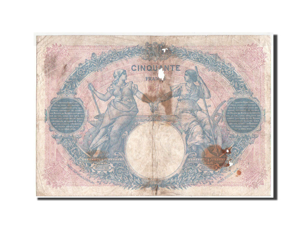 Banknote, France, 50 Francs, 1923, 08.10.1923, VG(8-10), Fayette:14.36, KM:64g