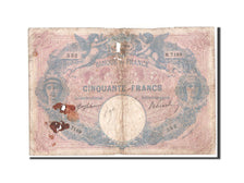 Frankreich, 50 Francs Bleu et Rose, 1916, KM:64e