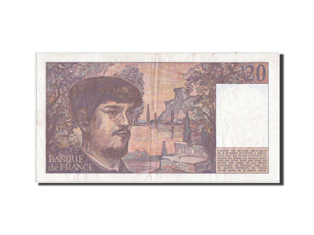 France, 20 Francs Debussy, 1983, KM:151a