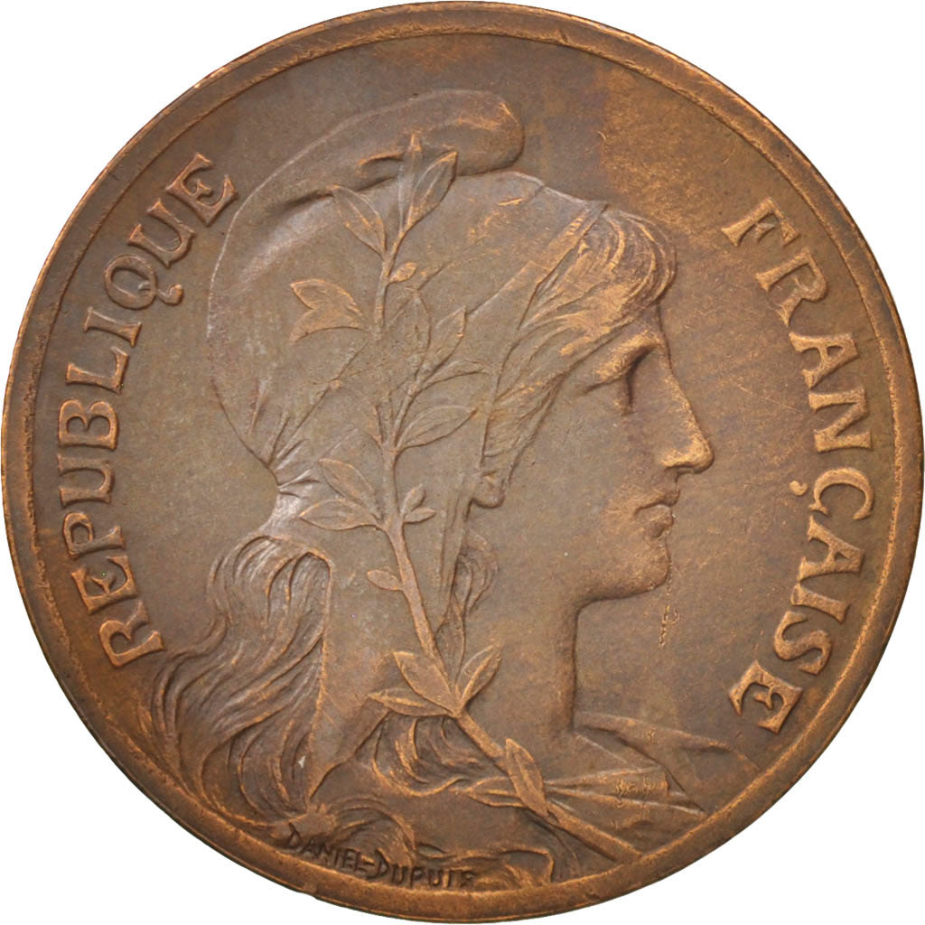 Münze, Frankreich, Dupuis, 5 Centimes, 1900, Paris, SS+, Bronze, KM:842