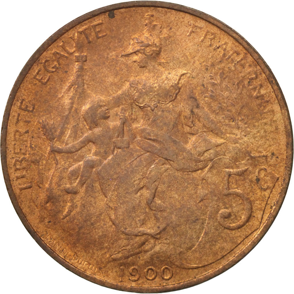Monnaie, France, Dupuis, 5 Centimes, 1900, Paris, SUP, Bronze, KM:842