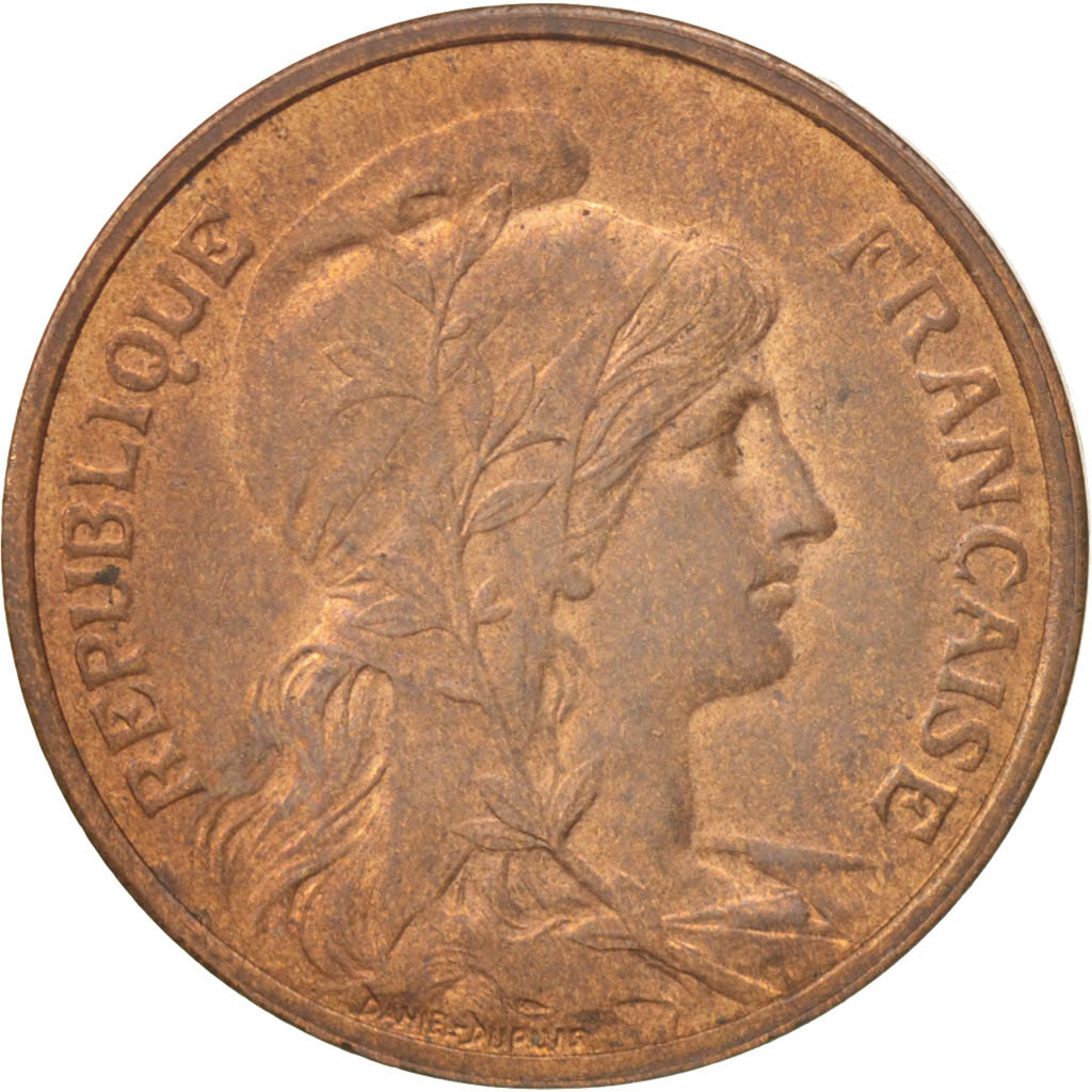Coin, France, Dupuis, 5 Centimes, 1908, Paris, AU(50-53), Bronze, KM:842