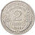 Moneda, Francia, Morlon, 2 Francs, 1945, Beaumont - Le Roger, MBC, Aluminio