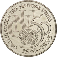 France, ONU, 5 Francs, 1995, Paris, SUP+, Nickel Clad Copper-Nickel, Gadoury:776