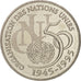 France, ONU, 5 Francs, 1995, Paris, SUP+, Nickel Clad Copper-Nickel, Gadoury:776