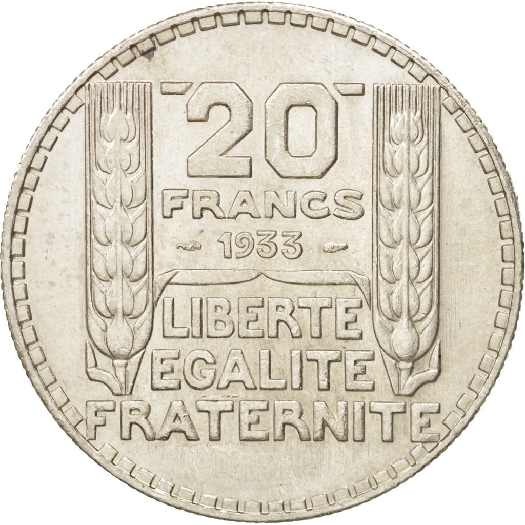 Coin, France, Turin, 20 Francs, 1933, Paris, AU(55-58), Silver, KM:879