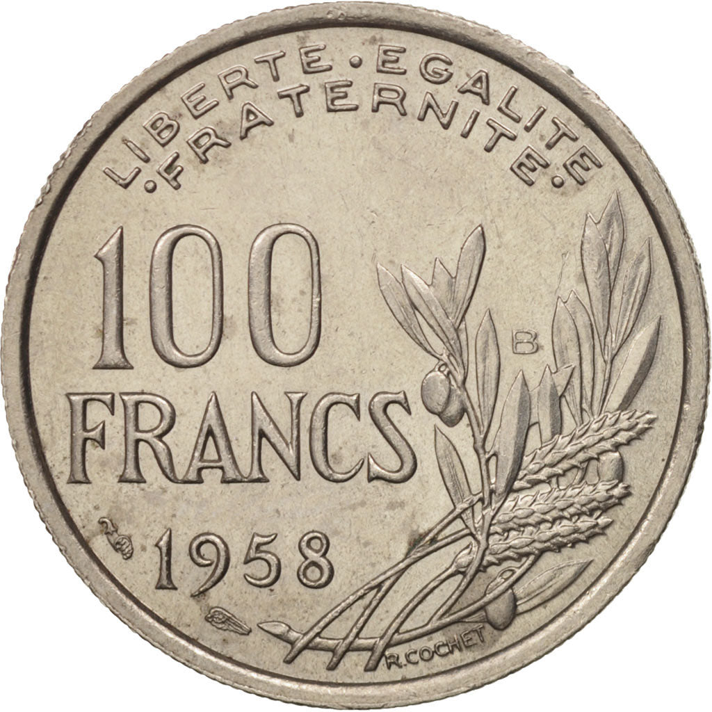 Coin, France, Cochet, 100 Francs, 1958, Beaumont - Le Roger, AU(50-53)