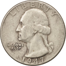United States, Washington Quarter, Quarter, 1947, U.S. Mint, Philadelphia