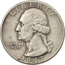 United States, Washington Quarter, Quarter, 1947, U.S. Mint, Denver, EF(40-45)